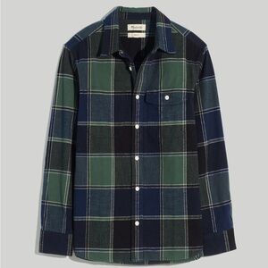 Madewell Flannel Mens XL Plaid Work Shirt Heavyweight Easy Fit Farmer Outdoors